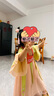 九能漢服女童夏季薄款中國(guó)風(fēng)仙女女孩連衣裙兒童古裝款表演唐裝春秋 粉紅色 110 適合93-103 曬單實(shí)拍圖