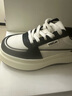 接吻貓KISSCAT[楊紫同款]餅干鞋夏百搭小白鞋運動(dòng)休閑板鞋女KA43581-50 黑色/白色 37 曬單實(shí)拍圖