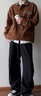 匡威（Converse）官方 男女拼接感翻領(lǐng)襯衫巴恩風(fēng)穿搭外套10026550 10026550-A02 XL 曬單實(shí)拍圖