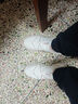 斯凱奇（Skechers）女鞋秋季一腳蹬懶懶鞋運(yùn)動鞋跳繩鞋厚底增高舒適休閑鞋子117310 乳白色/OFWT 39 曬單實(shí)拍圖