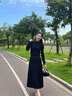 歌力思（ELLASSAY）【童瑤同款】秋季新款100%綿羊毛保暖針織衫女EWB353M00200 經(jīng)典黑 M 曬單實拍圖