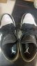 Jordan休閑鞋男子AJ 1喬丹JORDAN 1運(yùn)動(dòng)鞋553558-092黑白綠43 曬單實(shí)拍圖