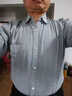 狄帝鯊長(cháng)袖襯衫男休閑秋冬新款中青年商務(wù)時(shí)尚簡(jiǎn)約百搭抗皺修身白襯衣男 灰色【牛津紡】 3XL 曬單實(shí)拍圖