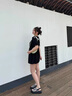珂卡芙（KEKAFU）厚底松糕涼鞋女2024新款季外穿高級感沙灘鞋網(wǎng)紅度假海邊羅馬鞋 黑色 37 曬單實拍圖