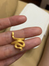 明牌珠寶新年禮物靈蛇系列黃金戒指足金沙漠蛇圖騰禮物女戒AFM0176工費550 足金戒指 10號 約6.57克 曬單實(shí)拍圖