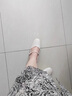 布力潘女士特大碼加肥涼鞋女款大號涼鞋女41-43中跟百搭包頭腳寬腳胖 米白色 41 適合40腳 曬單實拍圖