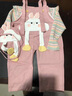 G.DUCKKIDS小黃鴨童裝女夏裝一周歲衣服女寶寶0-3歲嬰兒套裝5小童女孩兩件套 黃色 90 尺碼1~2歲【 80-90cm】 曬單實(shí)拍圖