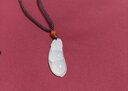 澤心雅玉  玉髓吊墜天然玉髓吊墜冰種瑪瑙玉髓福豆寶寶鎖項鏈 玉髓福豆小款 曬單實(shí)拍圖