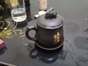 茗客紫砂辦公室水杯大容量男士辦公杯泡茶杯帶蓋過濾個(gè)人杯子刻字定制 天道酬勤普通裝 曬單實(shí)拍圖