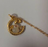 中國黃金CHINA GOLD本命年蛇黃金項(xiàng)鏈女足金蛇盤兔吊墜七夕情人節(jié)禮物送女友老婆生日 京速達(dá)-足金月亮蛇兔和田玉鉆石吊墜+足金鏈 曬單實(shí)拍圖