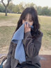 GARNUO羽絨服內膽深灰色西裝毛呢外套女2025秋冬季新款正肩加厚呢子大衣 灰色【常規內里】 S【80-100斤】 曬單實(shí)拍圖