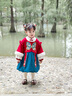 幼歌（YOUGE）【年服】嬰幼兒龍年冬季新中式假兩件加絨連衣裙復古國風(fēng)拜年服潮 暗香浮動(dòng) 90 cm 曬單實(shí)拍圖