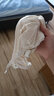犬印本鋪（INUjIRUSHI）哺乳內(nèi)衣孕婦文胸舒適透氣無鋼圈孕期喂奶棉居家款前開扣哺乳胸罩 米色 M 曬單實拍圖
