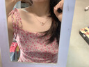 Jay和田玉吊墜925銀項(xiàng)鏈女奢侈時(shí)尚飾品送女生七夕情人節(jié)禮物老婆 微醺玫瑰項(xiàng)鏈（配證書(shū)） 曬單實(shí)拍圖