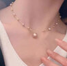 伊燦施家珍珠項鏈女輕奢小眾設計感高級小米珠鎖骨鏈氣質(zhì)時(shí)尚個(gè)性頸鏈 滿(mǎn)天星白色珍珠項鏈女 曬單實(shí)拍圖