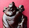 鐘馗鎮邪圖擺件桃木花梨木雕像雕像實(shí)木質(zhì)家居客廳店鋪裝飾品工藝 黑l檀木【鐘馗】 整木精雕鐘馗高14cm 曬單實(shí)拍圖