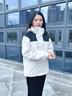西域駱駝 VANCAMEL沖鋒衣女男可拆卸加絨短外套學(xué)院風(fēng)連帽上衣三合一滑雪登山服學(xué)生23658象牙白-女XS 曬單實(shí)拍圖