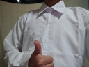 舍里甲人白色長(cháng)袖襯衫男寬松情侶套裝DK韓版潮流學(xué)生畢業(yè)照班服休閑襯衣男 白色-無(wú)領(lǐng)帶 L 曬單實(shí)拍圖
