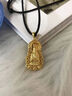 老鳳祥菩薩黃金吊墜足金觀音男女款款黑繩編織項(xiàng)鏈純金情人節(jié)禮物送男友 【收藏級(jí)】火焰觀音 約2g-默認(rèn)黑繩 曬單實(shí)拍圖