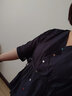 哈夫朵大碼女裝胖MM2025夏季新款韓版寬松襯衫百搭減齡復(fù)古套裝女裝 999藏青色上衣【單件】 3XL 【建議160-180斤】 曬單實(shí)拍圖
