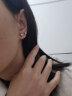 银奥纯999银耳钉女2024新款耳骨养耳洞耳饰情人节礼物 999耳钉2对（5mm+6mm各1对） 实拍图