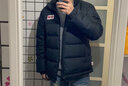 李寧（LI-NING）羽絨服男款運動(dòng)潮流保暖防潑水鴨絨短款羽絨服外套衣服 黑色(立領(lǐng)款) M (170) 曬單實(shí)拍圖