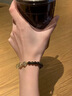 普陀山田曦薇同款 黑曜石綠幽靈手串水晶轉(zhuǎn)運(yùn)珠手串送女友 【黑曜石綠幽靈款】6mm 【師傅指導(dǎo)】 曬單實(shí)拍圖