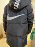 NIKE 耐克大童裝男童中長(cháng)款羽絨服冬季新款兒童保暖上衣外套 正黑色 160 /80 【建議身高158-170cm】 曬單實(shí)拍圖