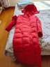 皮爾卡丹（pierre cardin）長(cháng)款羽絨服女過(guò)膝加厚2025冬裝新款超長(cháng)外套時(shí)尚修身保暖 大紅色 4XL 【150-160斤】 曬單實(shí)拍圖