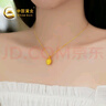 中國(guó)黃金（CHINA GOLD）黃金吊墜女榴蓮金項(xiàng)鏈時(shí)尚足金掛墜禮物送女友媽媽情人節(jié)生日禮物 大榴蓮吊墜丨(約1g) 曬單實(shí)拍圖