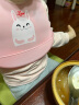 马博士 吃饭围兜婴儿硅胶围嘴宝宝饭兜儿童防水罩衣 粉兔子   实拍图