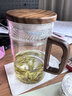 憶壺茶（YIHUTEA）茶杯玻璃泡茶杯加厚水杯耐熱綠茶杯辦公喝水杯茶道杯子 【透明】云茗杯 550ml 曬單實(shí)拍圖
