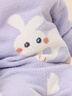 巴拉巴拉童裝寶寶內(nèi)衣嬰兒秋衣套裝兒童衣服冬季家居半邊絨男童女童 粉紫70032 100cm 曬單實拍圖