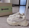 FILA  FUSION斐樂(lè)潮牌女鞋七夕經(jīng)典硬糖鞋厚底老爹鞋時(shí)尚運(yùn)動(dòng)休閑鞋 夏威夷果黃-BMS 36.5 曬單實(shí)拍圖