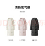 坦博爾【爆款】長款羽絨服女過膝可脫卸帽冬天保暖加厚外套TBF550836T 巖石白 M (165) 曬單實(shí)拍圖