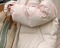 唐菓蜜羽絨棉服女冬2025新款韓系減齡時(shí)尚學(xué)生羽棉襖絨服加厚保暖棉衣女 米白色 L 曬單實(shí)拍圖