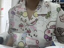 莫代爾帶胸墊一體短袖冰絲綢睡衣女生可愛2025夏季新款家居服套裝春秋天 帕恰狗【升級(jí)款-帶胸墊】 L (高158-167cm，重100-120斤) 曬單實(shí)拍圖