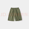 巴厘小豬（BALIPIG）兒童短褲運(yùn)動(dòng)褲夏季薄款中大童休閑褲男孩速 草木綠 130 cm 曬單實(shí)拍圖