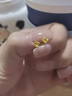 普堤諾999耳釘女黃.金色花耳環(huán)過年耳飾輕奢秋冬感2024年新款潮 999足小玫瑰花耳釘【金色一對 曬單實拍圖