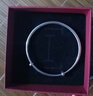 IS YOU光面S999足銀手鐲女簡(jiǎn)約時(shí)尚銀飾品生日情人節禮物送女友老婆媽媽 足銀實(shí)心光面手鐲+品牌禮盒 約15.5g 曬單實(shí)拍圖