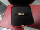 卡地亞（Cartier）戒指男女同款 卡地亞TRINITY系列3環(huán)婚戒 B4086100 窄版 2.8mm 54碼 曬單實(shí)拍圖