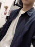 才俏日系風(fēng)格穿搭襯衫男生衣服搭配帥氣一整套潮牌cityboy短袖套裝夏 藍色襯衫+五分袖+卡其褲子_[三 XL _[130-150斤] 曬單實(shí)拍圖