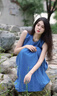清池影（QINGCHIYING）法式無袖背心吊帶連衣裙子女夏季2025新款小個子海邊度假藍(lán)色長裙 【藍(lán)色】【超好看高端精致廳里廳 M 45/55kg 曬單實拍圖