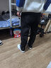POUM褲子秋冬季垂墜感直筒個(gè)性拉鏈潮流牛仔褲男寬松褲子男cleanfit WKXS-K520黑色 XL【建議120-135斤】 曬單實(shí)拍圖