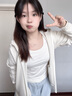 蕉內（Bananain）熱皮301+女士打底衣長(cháng)袖T恤棉感25秋冬保暖高領(lǐng)可外穿修身內搭 【芭蕾領(lǐng)】奶白 M 曬單實(shí)拍圖