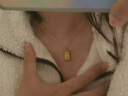 中國黃金（CHINA GOLD）足金999暴富小金條黃金吊墜金磚項鏈送女朋友老婆生日禮物 單吊墜凈金重約 1.1g【配銀鏈】 曬單實(shí)拍圖