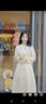 浮云堂「浮云堂.風(fēng)」石密.新中式改良提花連衣裙女25秋禪意國風(fēng)文藝茶服 石密(不含半裙) M 曬單實(shí)拍圖