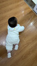 優(yōu)奇嬰兒衣服新生兒連體衣秋冬加棉保暖衣加厚三層夾棉寶寶哈衣爬爬服 【加厚保暖】杏色 90cm 曬單實拍圖