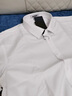 恒源祥[200支DP免燙]純棉白襯衫男長(cháng)短袖2026春夏季男裝商務(wù)正裝襯衣男 長(cháng)-袖L06-9062 白色 【200支4股+ 40 [體重135斤-145斤] 曬單實(shí)拍圖