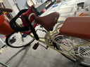 永久母子親子自行車(chē)成人通勤車(chē)帶寶寶城市復古雙人帶孩子輕便單車(chē)女士 旗艦版變速-復古黃 24寸（適合身高160-175cm） 曬單實(shí)拍圖
